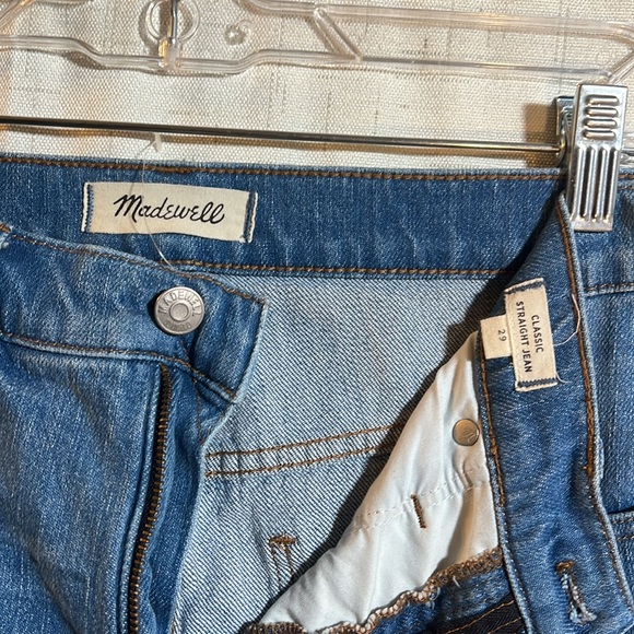 Madewell classic straight jean in Novello wash Size 29 - Picture 4 of 11
